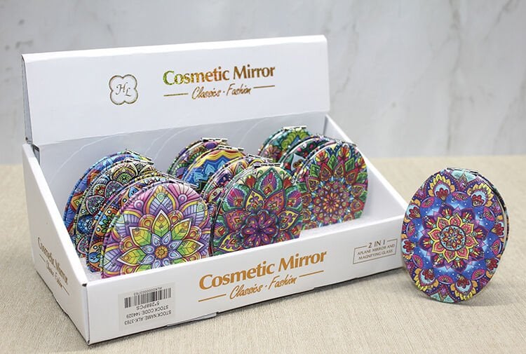 Taşlı El Aynası Oval İnce