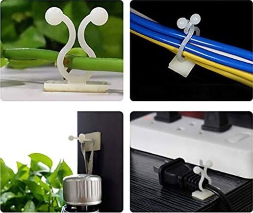 Sarmaşık ve Kablo Düzenleyici Çok Amaçlı Klips 10 Adet