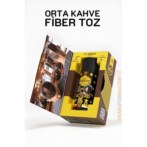 Saç Dolgunlaştırıcı Fiber Topik Toz ORTA TON KAHVERENGİ