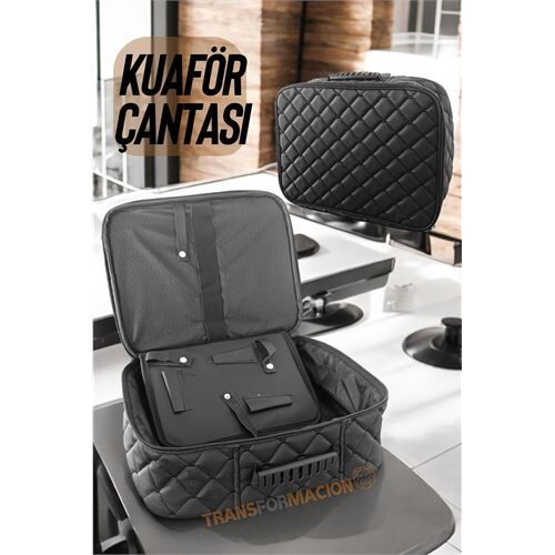 ModaCar Kuaför Çantası Kapitone Deri Berber Çantası