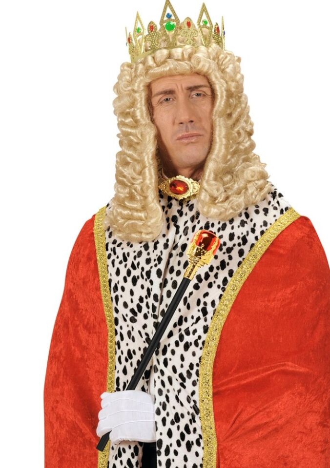 Kırmızı Topuzlu Kral Asası Kraliyet Asası 40 cm