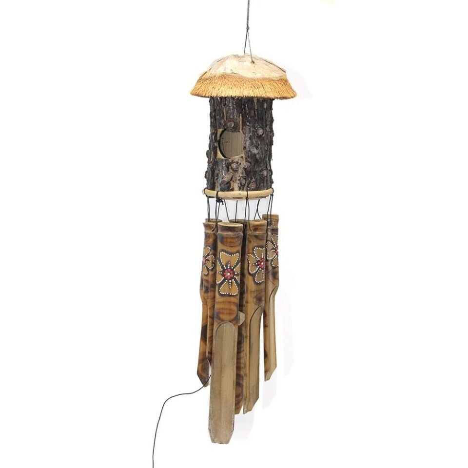 Bambu Kuş Yuvalı Rüzgar Çanı