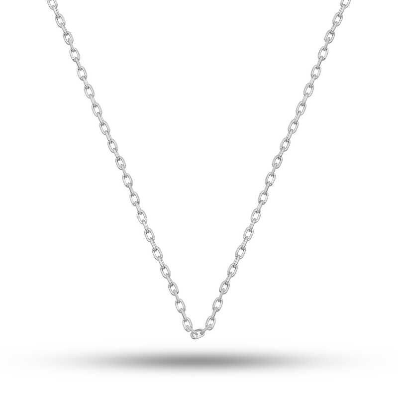 Gümüş 0.30 Mikron 55 Cm Forse Kadın Zincir