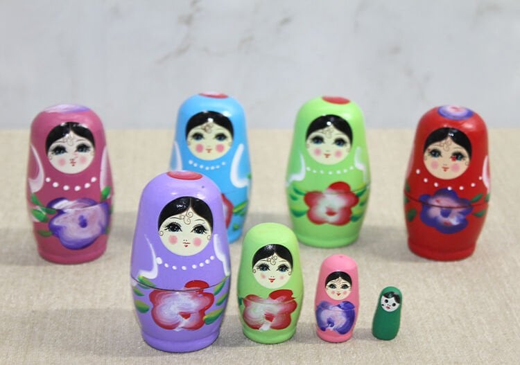 4'Lü Ahşap Matruşka