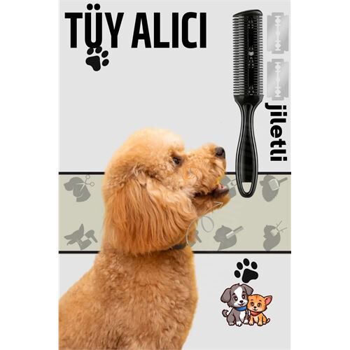 Kedi ve Köpek Çift Jiletli Tüy Alma Tarağı