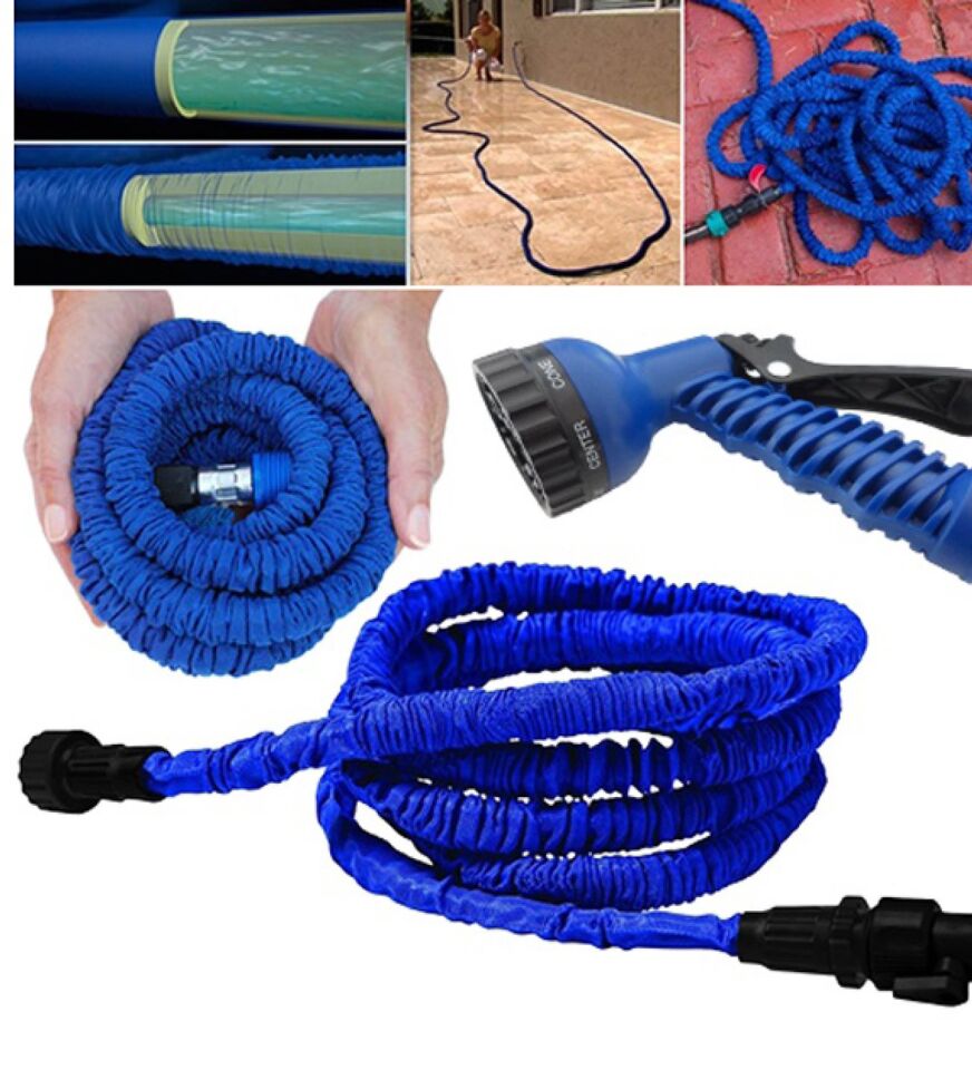 30 Metre Bahçe Sulama Araç Yıkama Hortumu 7 Kademeli Başlık