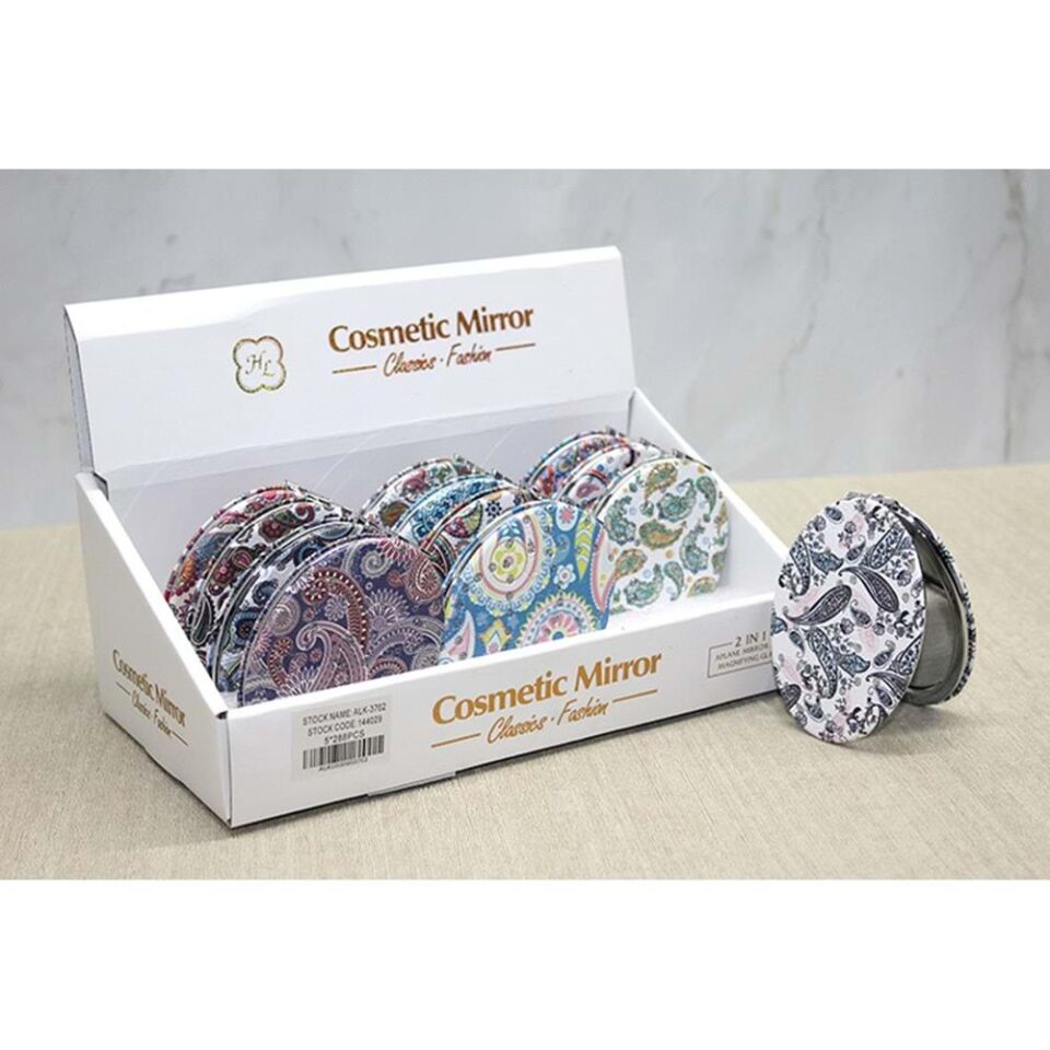 Taşlı El Aynası Oval İnce