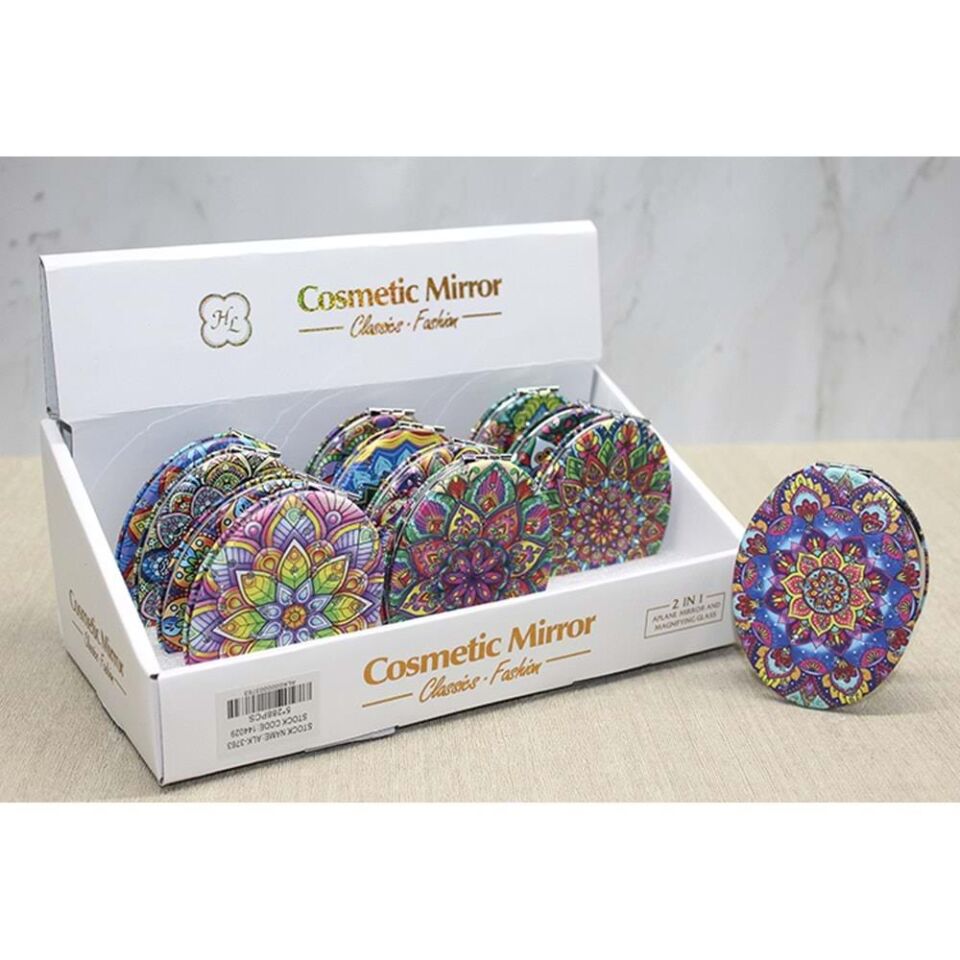 Taşlı El Aynası Oval İnce