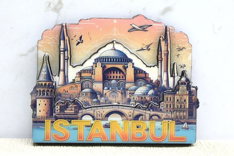 Ahşap İstanbul Temalı Magnet