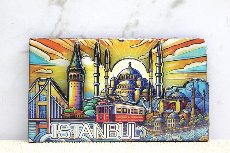 Ahşap İstanbul Temalı Magnet