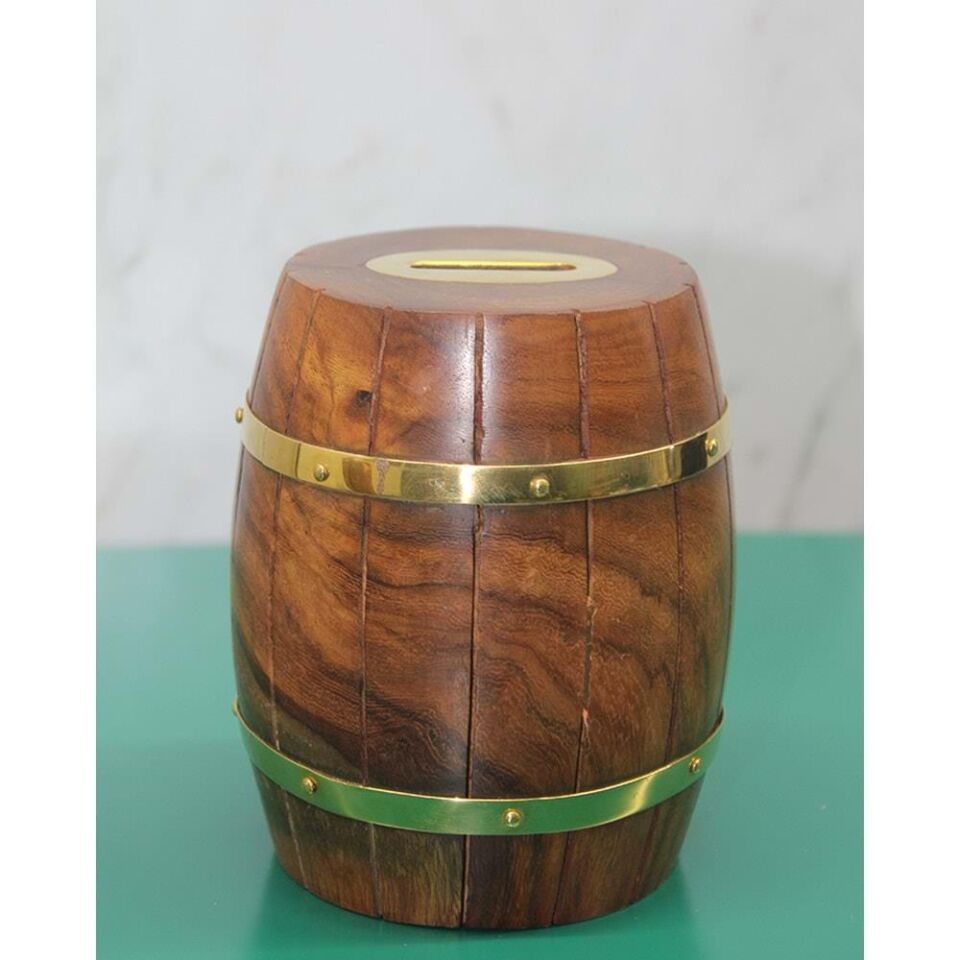 Pirinç Fıçı Kumbara