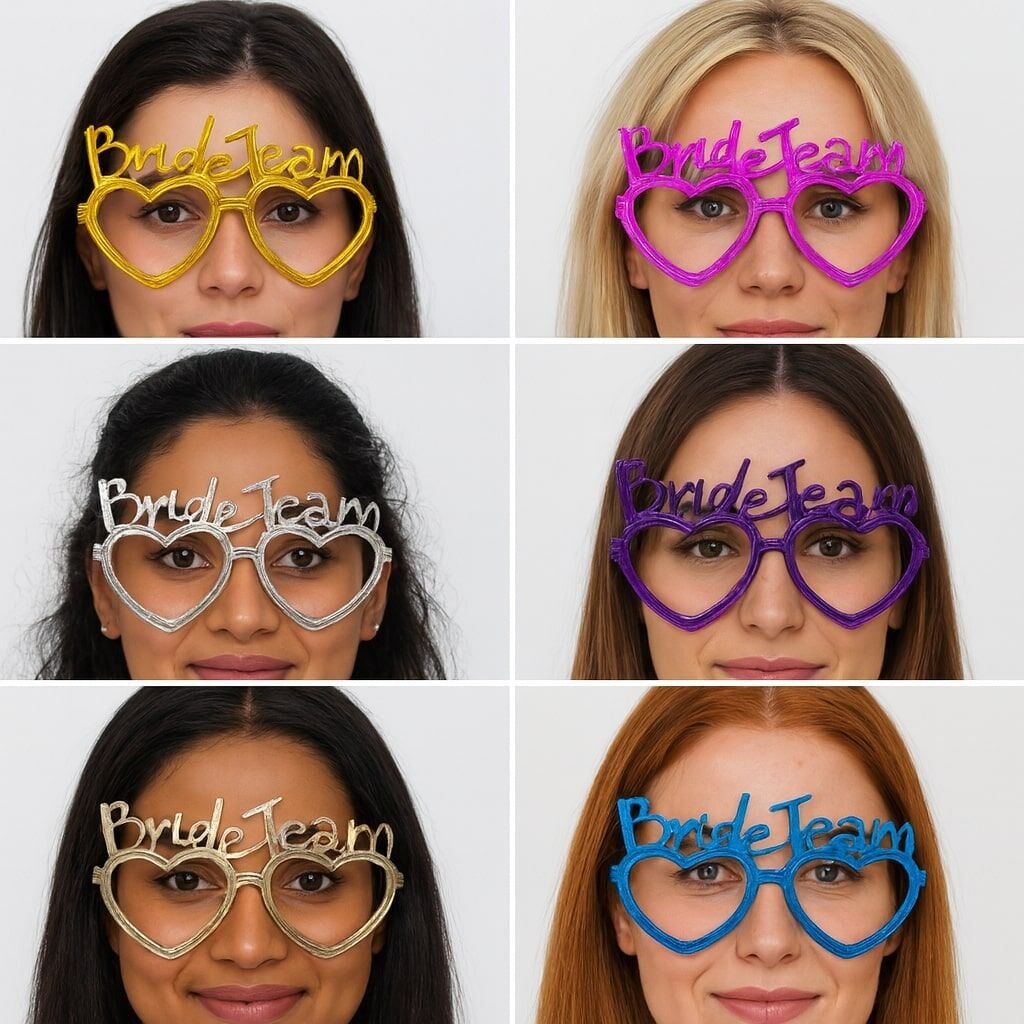 Kalpli Bride Team Gözlük Seti 6 Renk