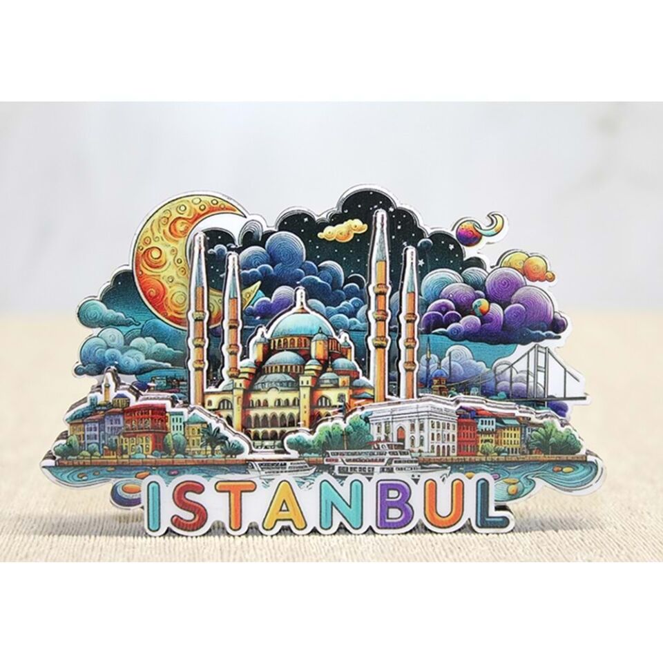 Ahşap İstanbul Temalı Magnet