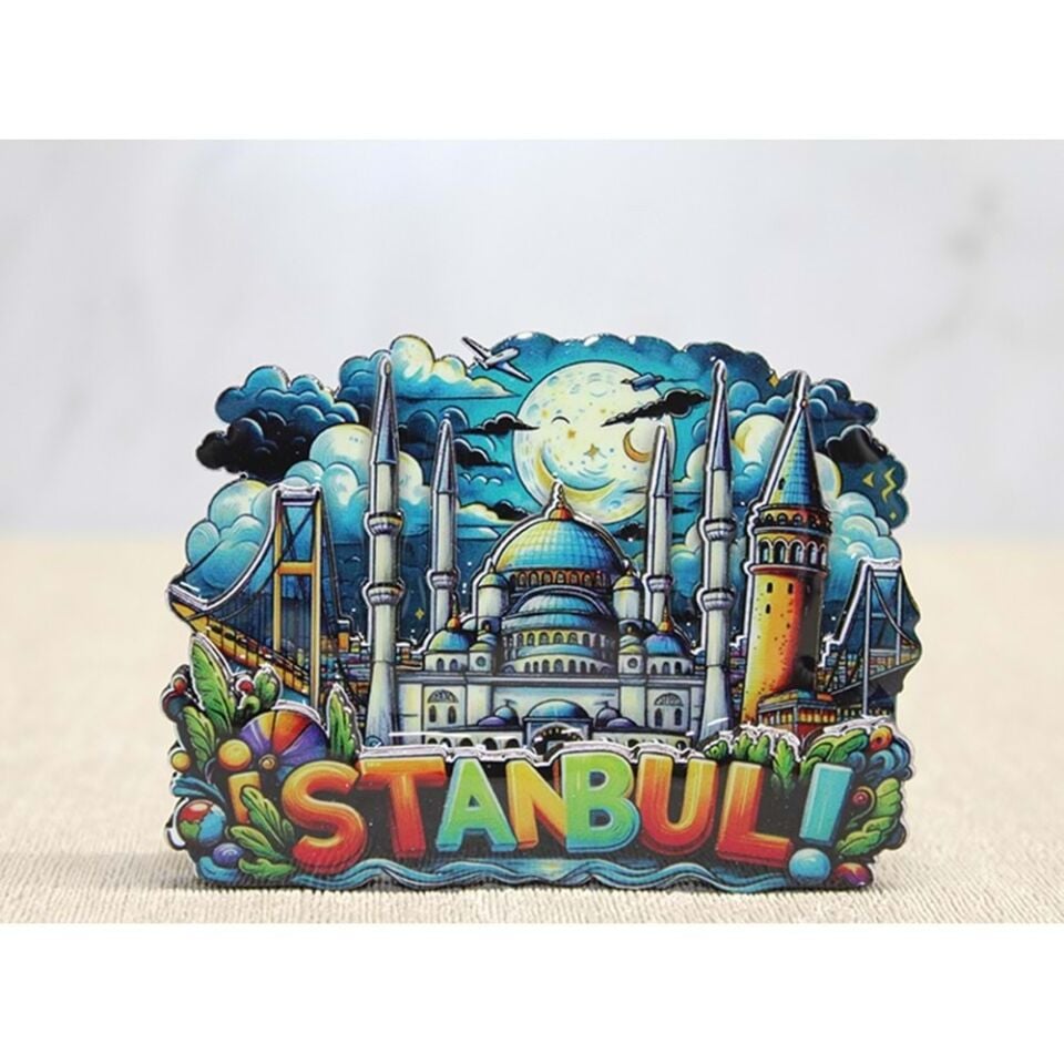 Ahşap İstanbul Temalı Magnet