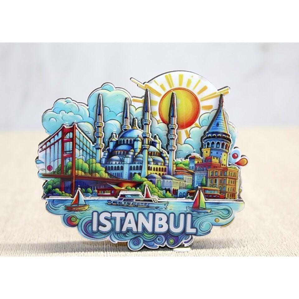 Ahşap İstanbul Temalı Magnet