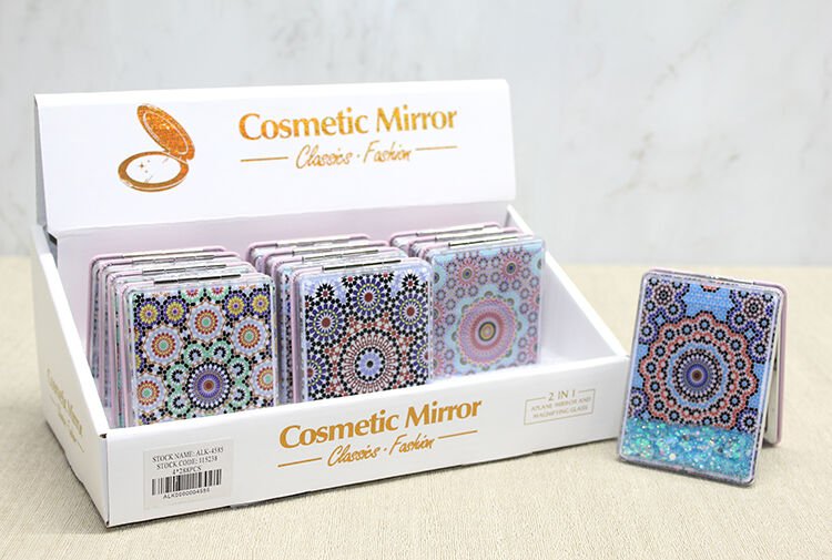 Mandala Desenli Hareketli Sulu El Aynası