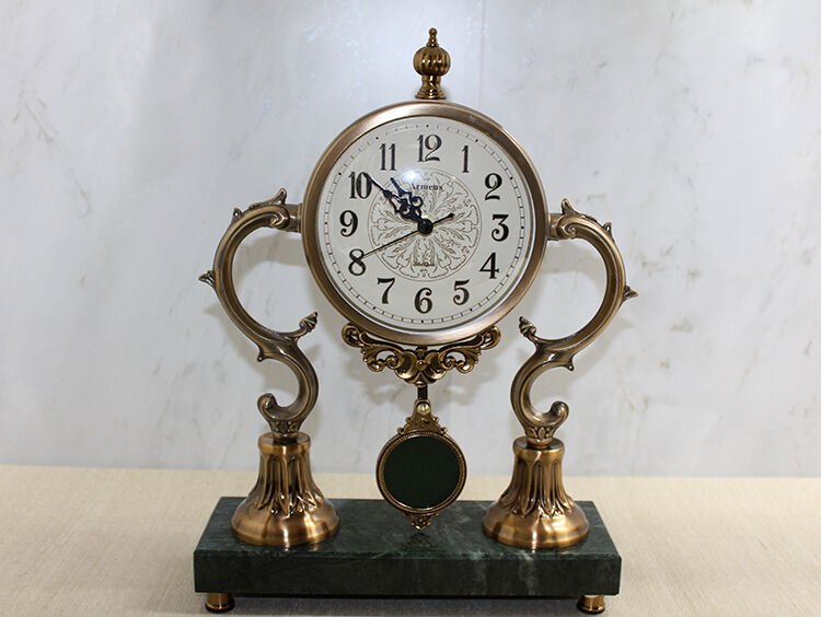 Altı Mermer Masa Üstü Saat