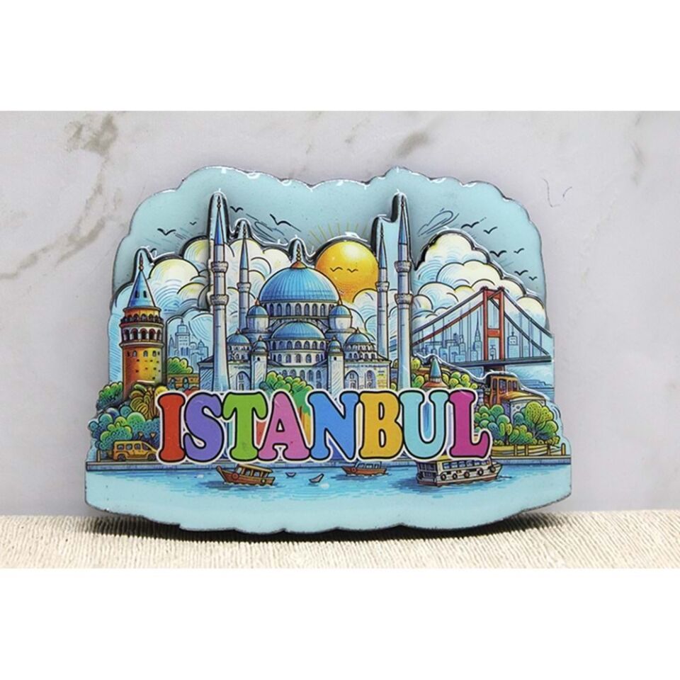 Ahşap İstanbul Temalı Magnet