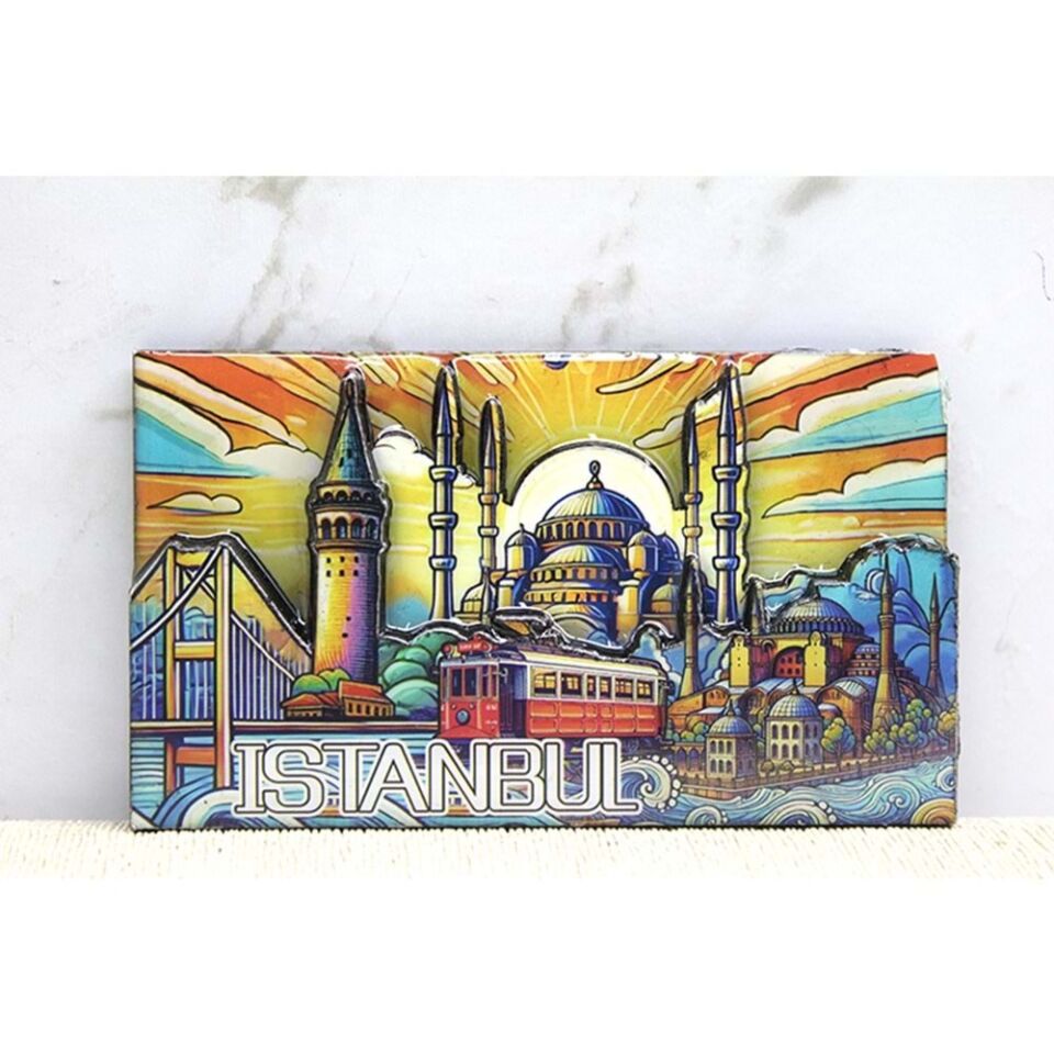 Ahşap İstanbul Temalı Magnet