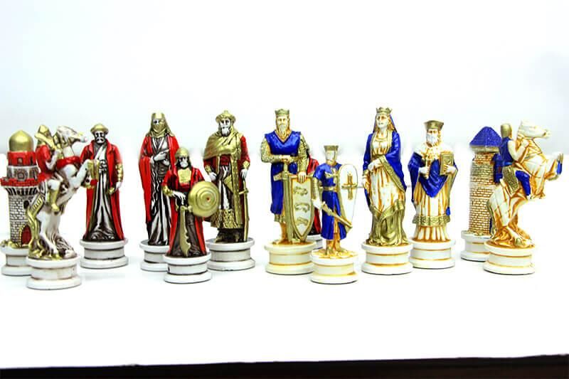 Satranç Taşı Polyester Ortaboy Selçuklu Haçlı Dekoratif Hediyelik