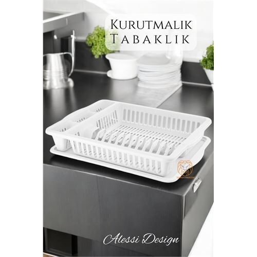 Bulaşık Durulama Sepeti Tabaklık Bulaşık Kurutmalık BEYAZ Alessi