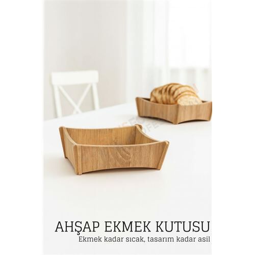 Ahşap Ekmek Kutusu - Doğal, Şık ve Fonksiyonel