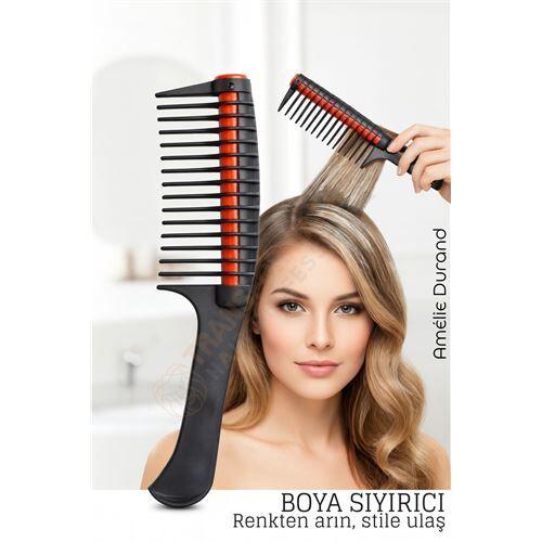 Profesyonel Saç Boyama Tarağı – Renk Ayırıcı & Boya Sıyırıcı Kuaför Tarağı