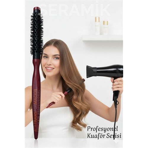 Profesyonel Kuaför 25 mm Ceramic Ionic Nano Fön Fırçası – 26 cm Uzunluk, Profesyonel Kuaför Serisi