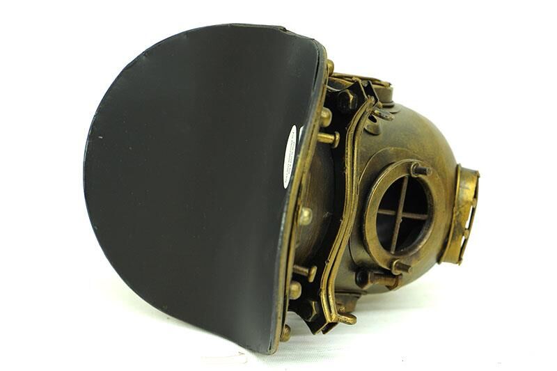 Dekoratif Metal Dalgıç Başlığı Vintage Biblo Ev Ofis Hediyelik