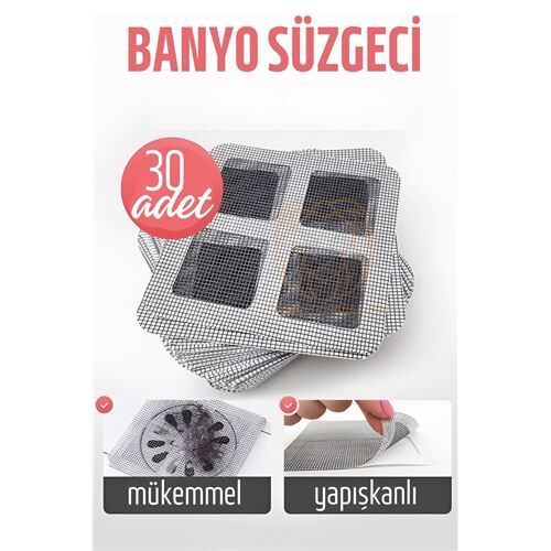 Banyo Gider Süzgeci 30 ADET