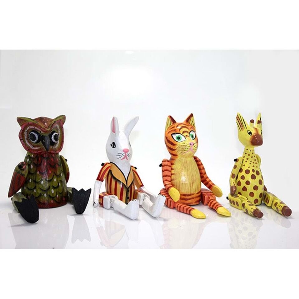 Ahşap Sallanan Hayvan Figürü