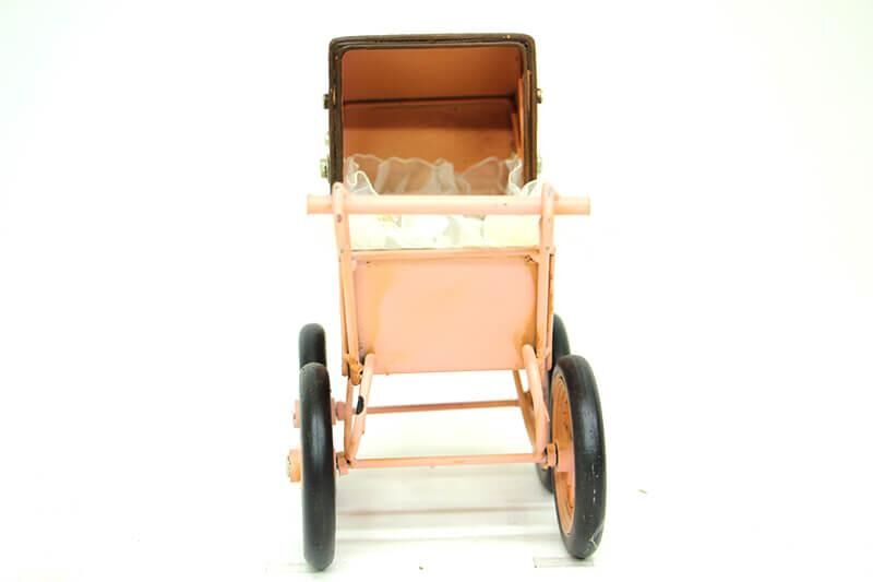 Dekoratif Metal Bebek Arabası Biblo Vintage Hediyelik