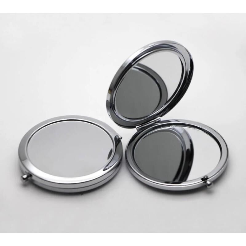 Metal Gri Cep Aynası 12 Adet