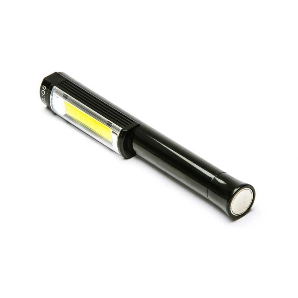 Pilli Mıknatıslı COB LED Çalışma Tamir Kırmızı Işık El Feneri