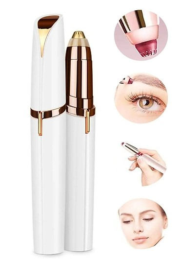 İnce Uçlu Yüz İçin Tüy Kıl Alıcı Kaş Bıyık Epilasyon Aleti Pilli