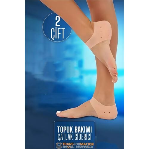 Topuk Çatlak Çorabı - Nem Tutucu Topuk Bakım Çorabı 2 ÇİFT