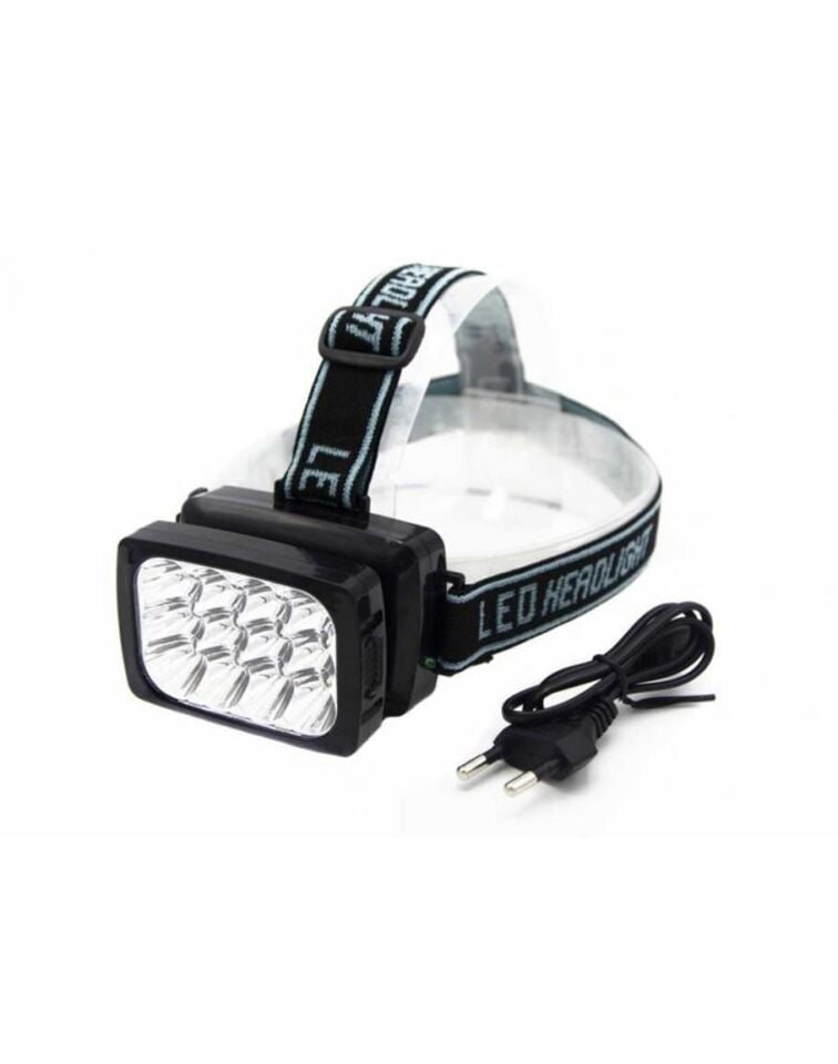 12 Ledli Güçlü Şarjlı Kafa Lambası