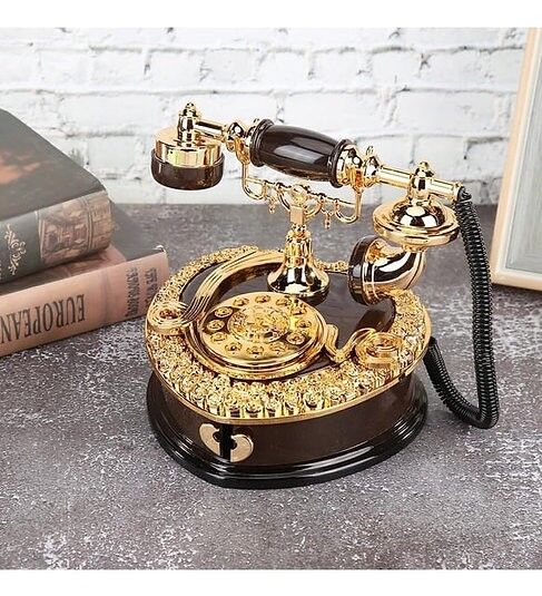 Siyah Telefon Müzik Kutusu Mücevherlik Takı Kutusu N-44BW10