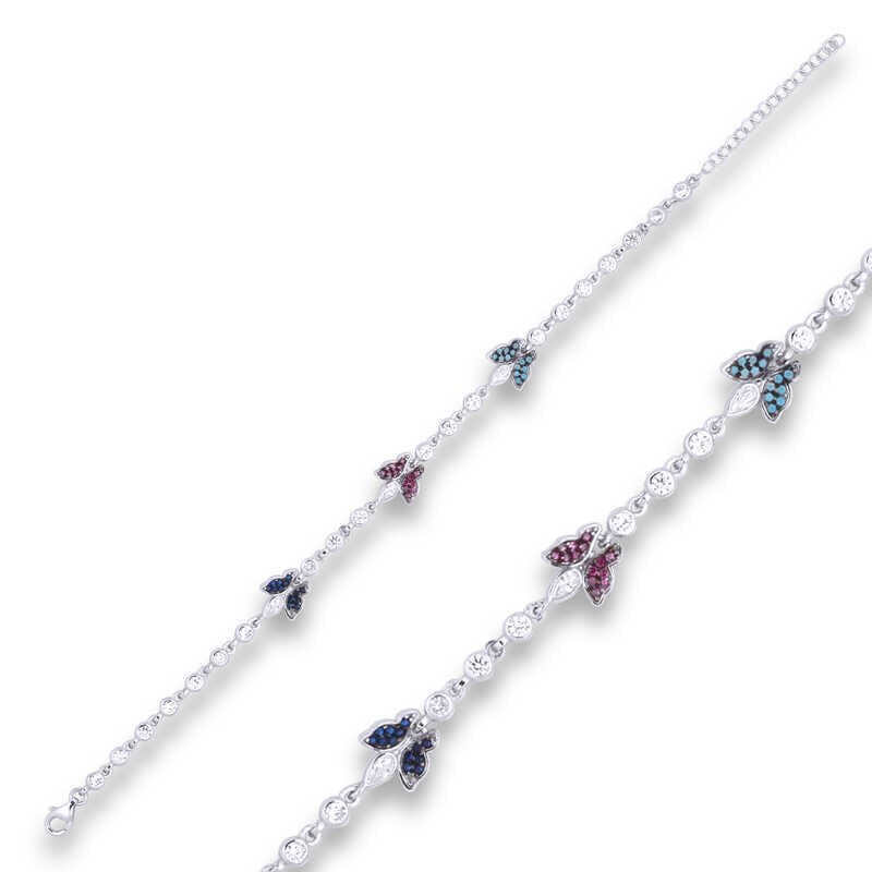 ​925 Ayar Gümüş Kelebek Bileklik