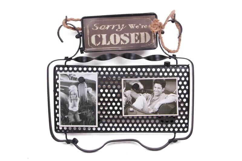 Dekoratif Metal Kapı Yazısı Araba Dekorlu Vintage Hediyelik