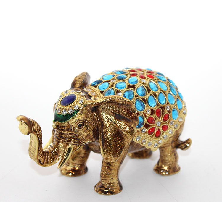 Taşlı Tekli Fil Figürü