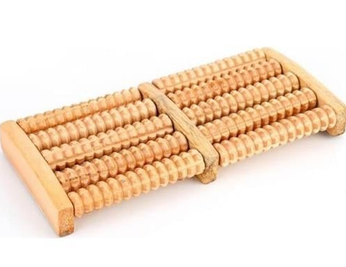 10 Silindirli Ahşap Ayak Masaj Aleti