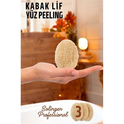 Yüz Peeling Kabak Lifi 3 adet Solingen Professional