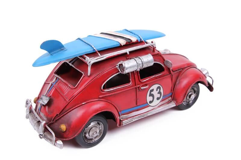 Dekoratif Metal Araba Çerçeveli Vintage Vosvos Hediyelik