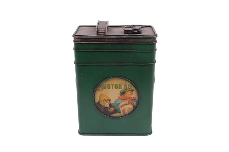 Dekoratif Metal Yakıt Bidonu Kumbaralı Vintage Hediyelik