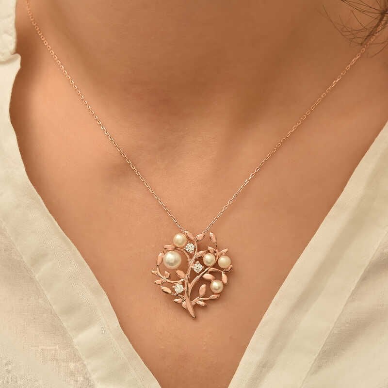 925 Ayar Gümüş Hayat Ağacı Kolye