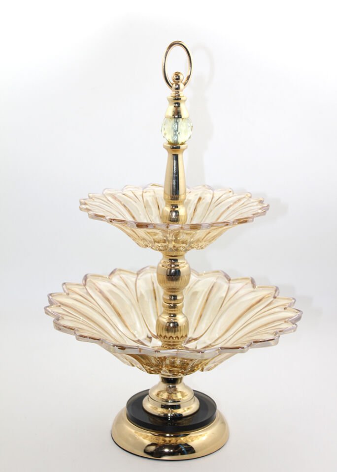 2 Katlı Cam Şekerlik