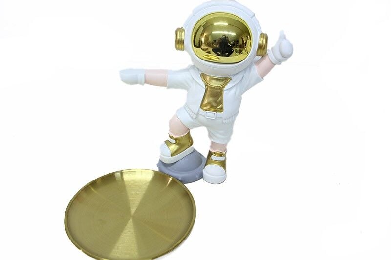 Astronot Servis Tabaklı Biblo