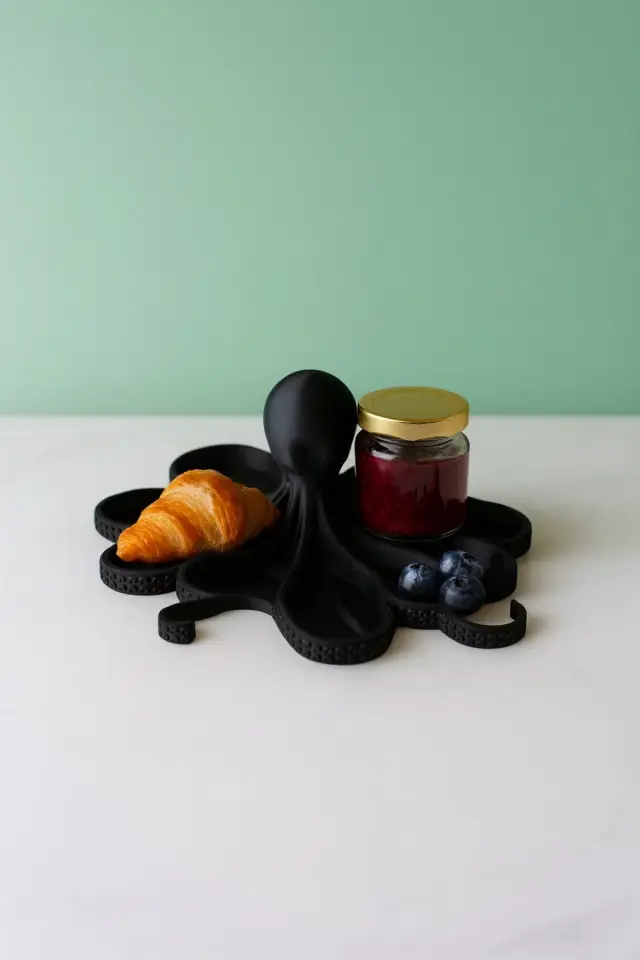 Ahtapot Figürlü Sunumluk Tabak