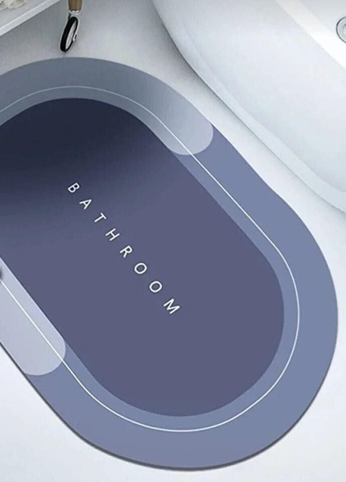 Süper Su Emici Kaymaz Tabanlı Banyo Paspası ( 40x60 )cm